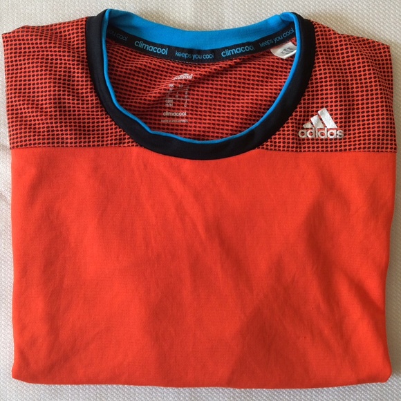 Men’s Adidas Climacool T-Shirt | Size Medium | Bright Orange - Picture 1 of 15